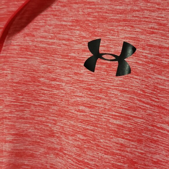 Under Armour Half Zip Long Sleeve-Red Women's size XL - Picture 2 of 6